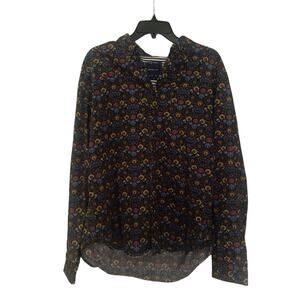 Porter & Ash Shirt Men’s XL Multicolor Floral Pattern Button Front Long Sleeve